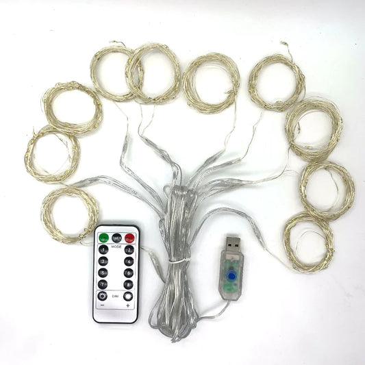 Christmas Curtain Lights -  Click Save