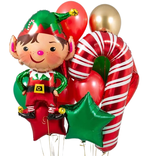 Christmas Foil Balloons Set -  Click Save