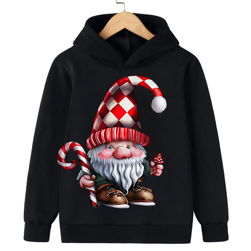 Cartoon Santa Christmas Hoodie -  Click Save