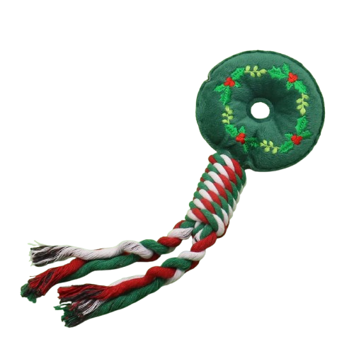 Festive Plush Chew Toy -  Click Save