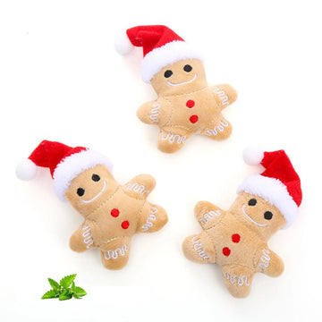 Christmas Gingerbread Cat Toy -  Click Save