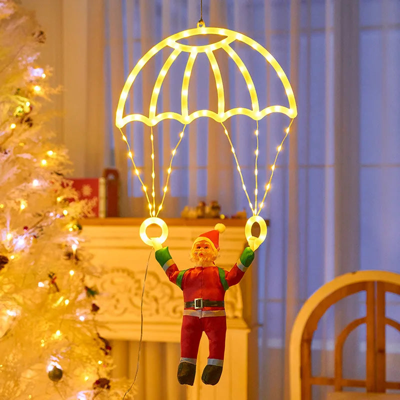 Santa Parachute Lantern Lights -  Click Save