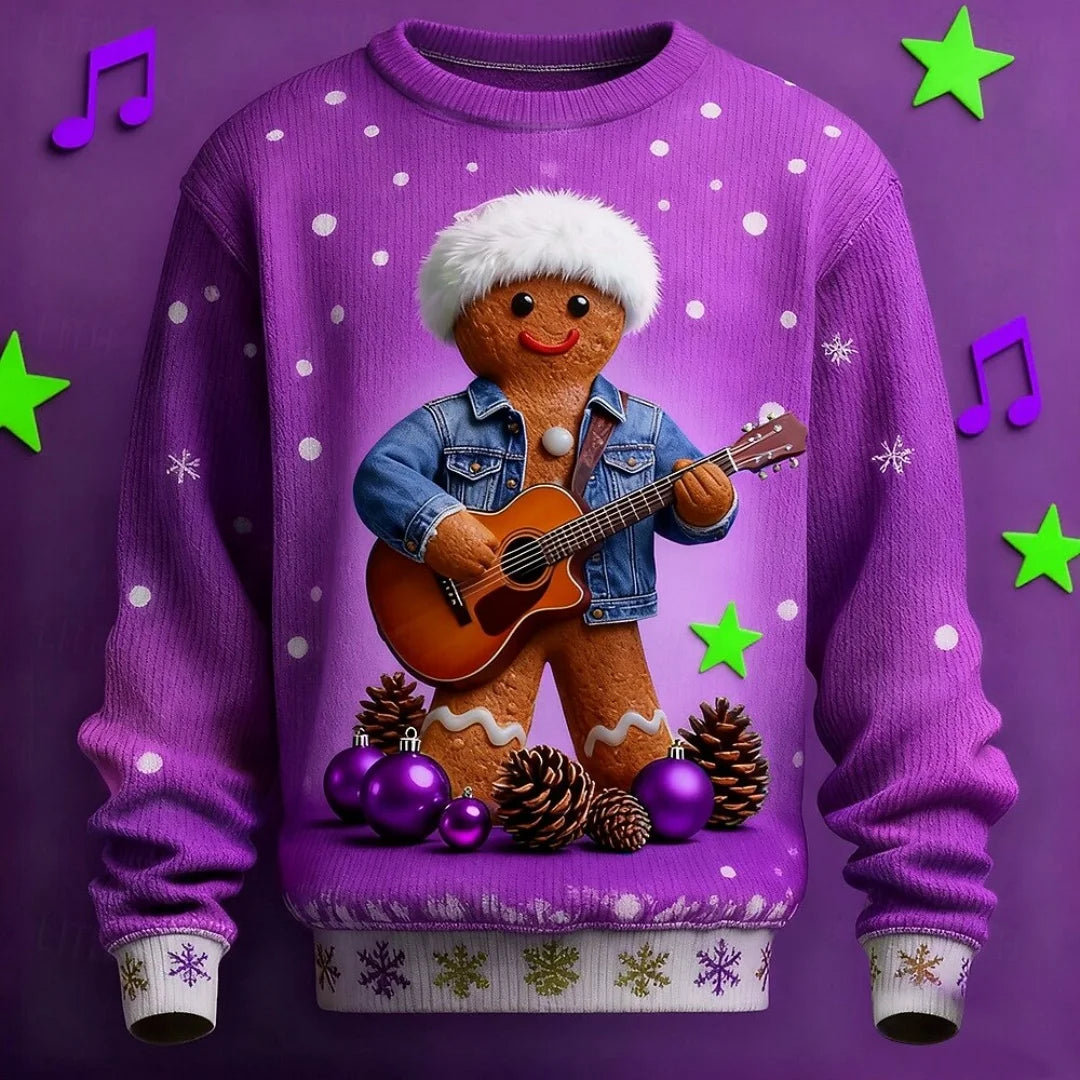 Snowflake Christmas Sweatshirt -  Click Save