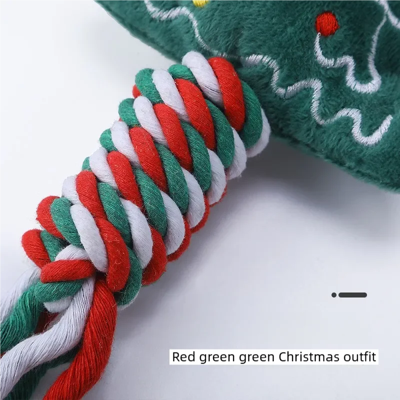 Festive Plush Chew Toy -  Click Save