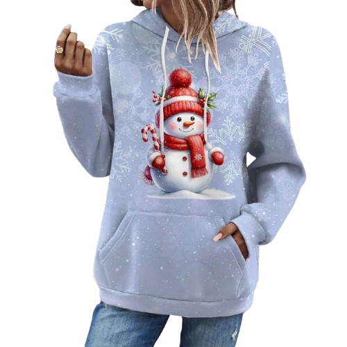 Christmas Snowman Hoodie -  Click Save