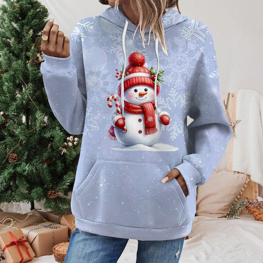 Christmas Snowman Hoodie -  Click Save