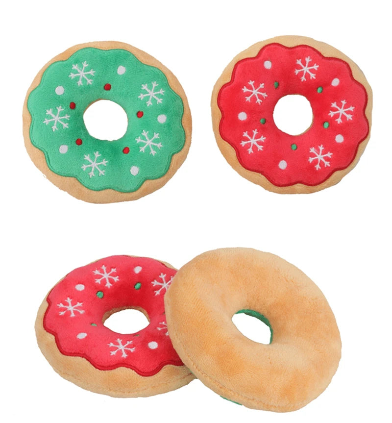 Plush Christmas Dog Toy -  Click Save