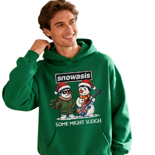 Snowasis Christmas Hoodie -  Click Save