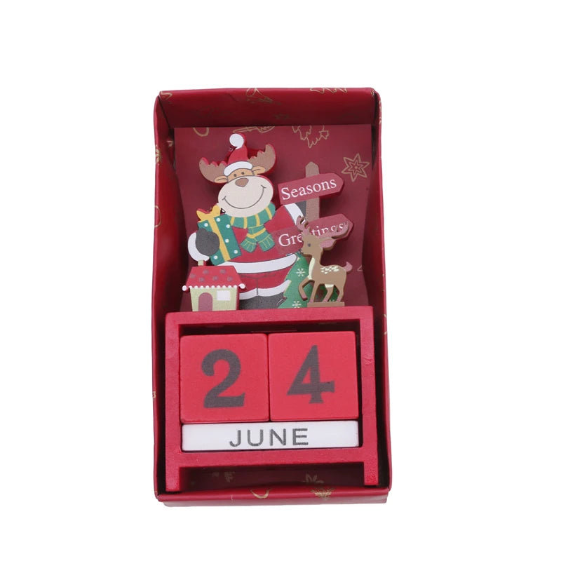 Wooden Christmas Countdown -  Click Save