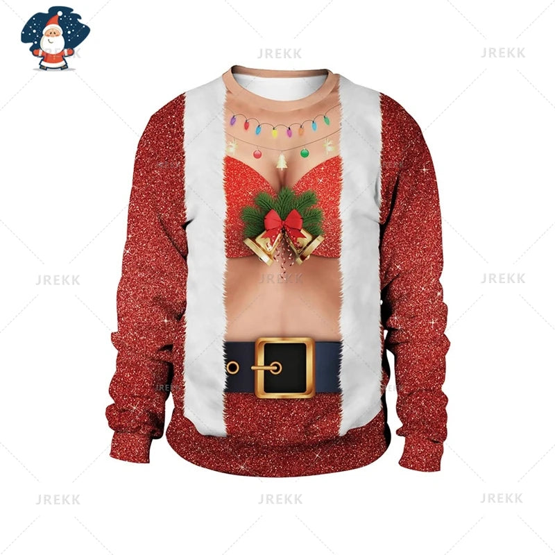 Ugly Christmas Sweatshirt -  Click Save