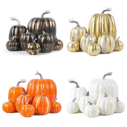 Pumpkins Assorted Decor Set -  Click Save