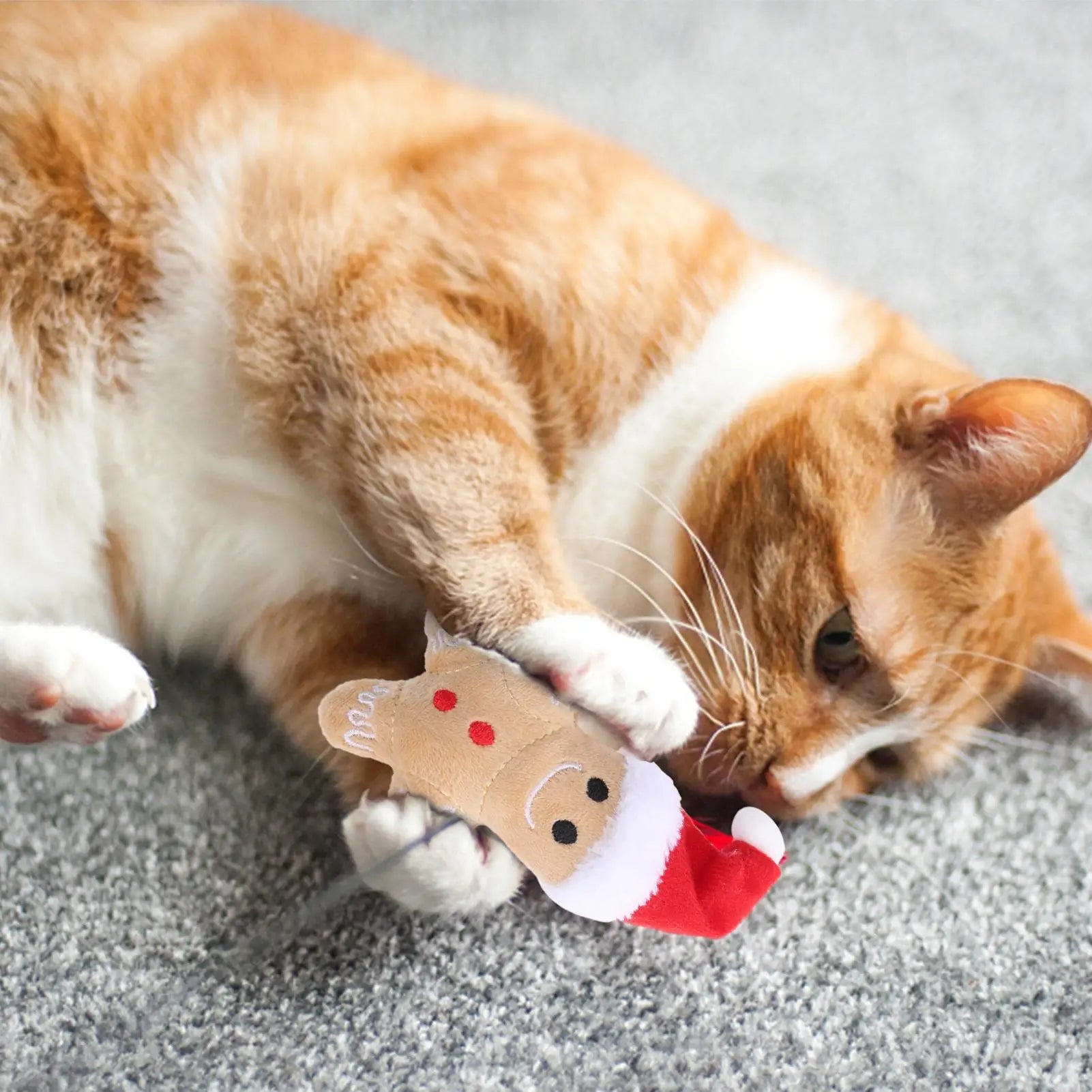 Christmas Gingerbread Cat Toy -  Click Save