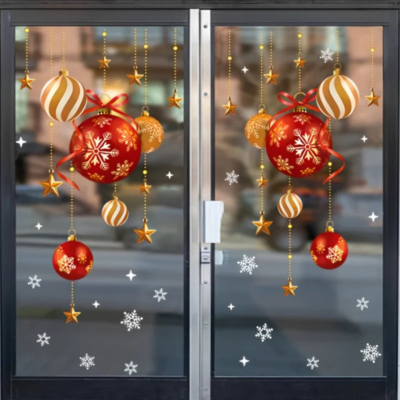 Christmas Window Stickers -  Click Save