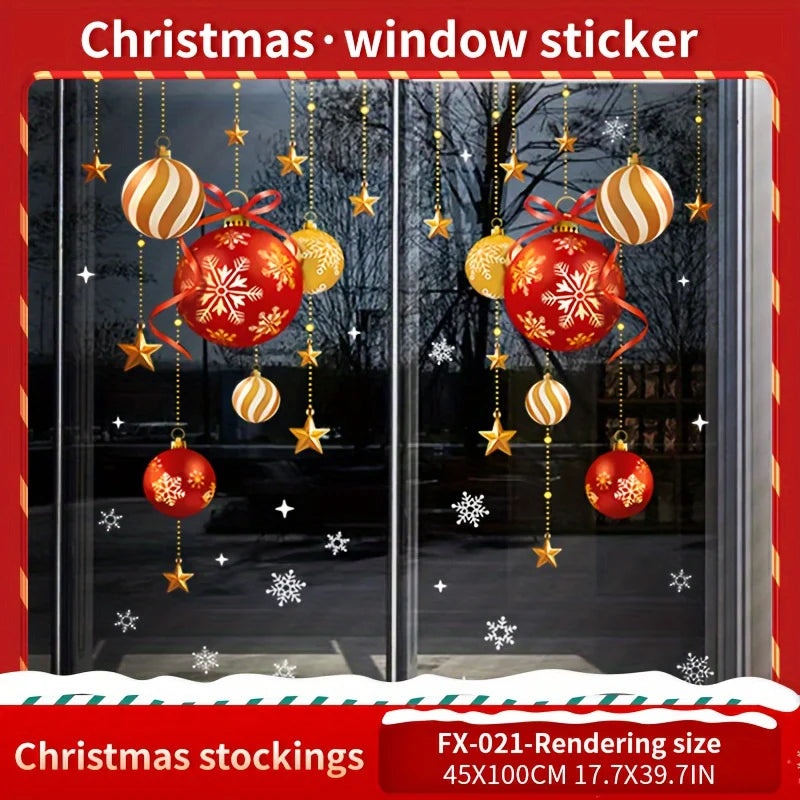 Christmas Window Stickers -  Click Save
