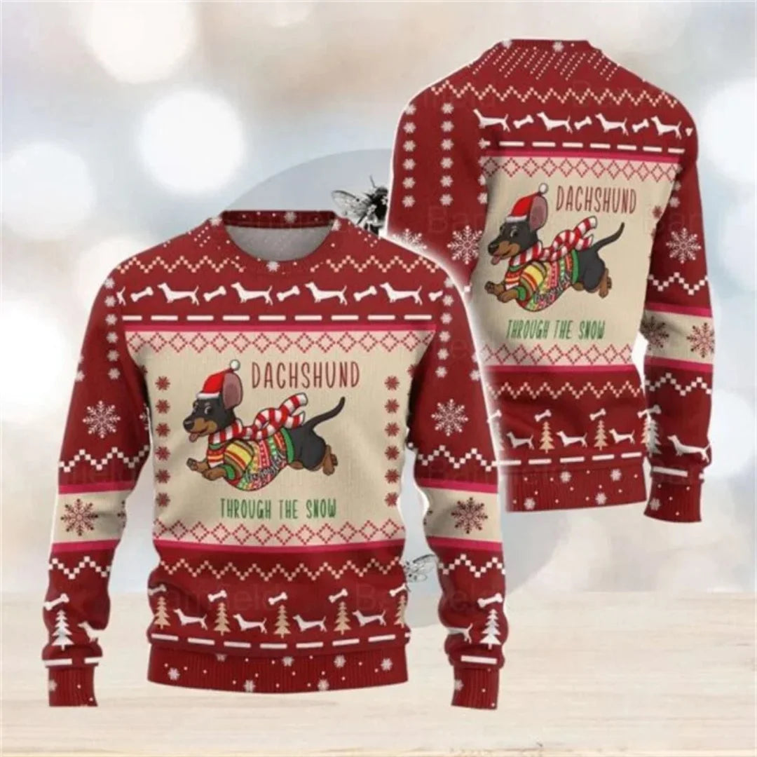 Snowflake Christmas Sweatshirt -  Click Save