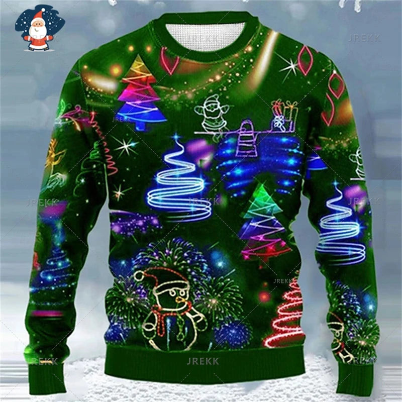 Ugly Christmas Sweatshirt -  Click Save