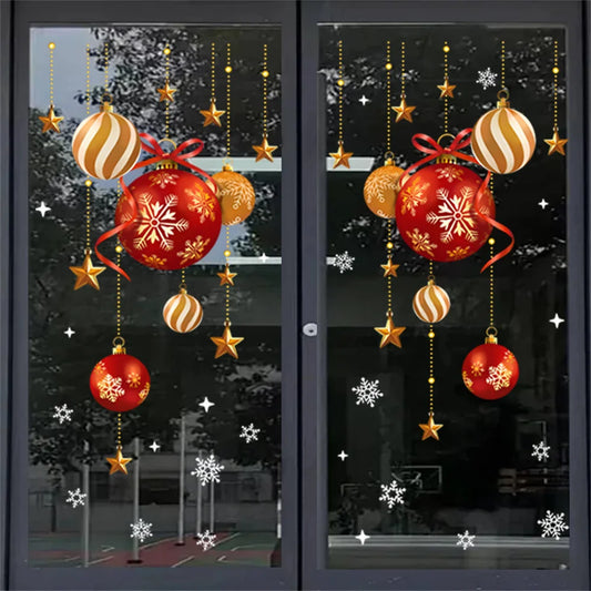 Festive Christmas Stickers -  Click Save