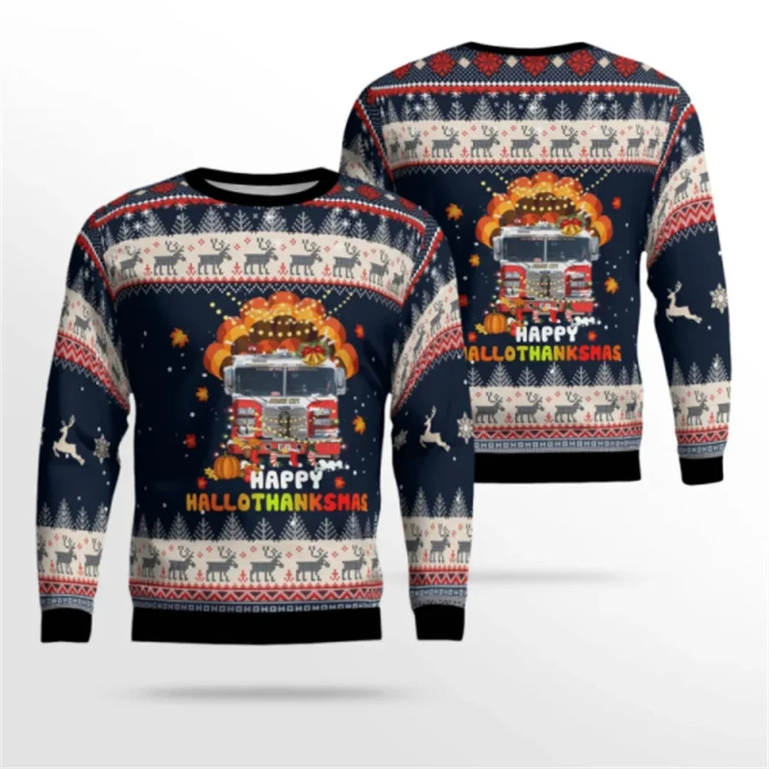 Snowflake Christmas Sweatshirt -  Click Save