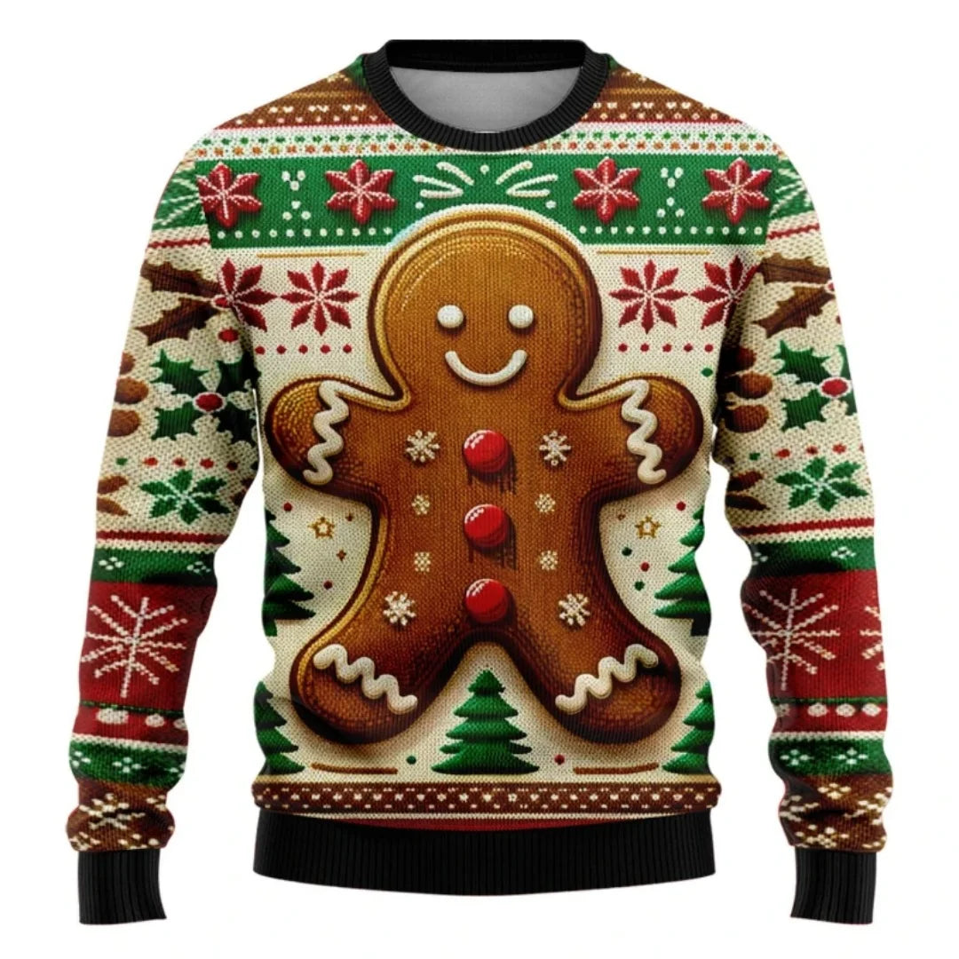 Snowflake Christmas Sweatshirt -  Click Save