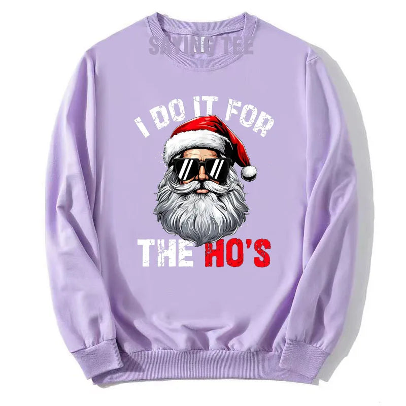 Funny Santa Sweatshirt -  Click Save