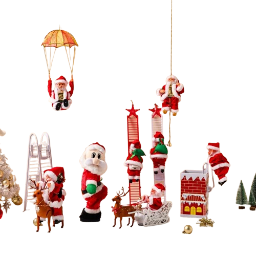 Electric Santa Climbing Toy -  Click Save