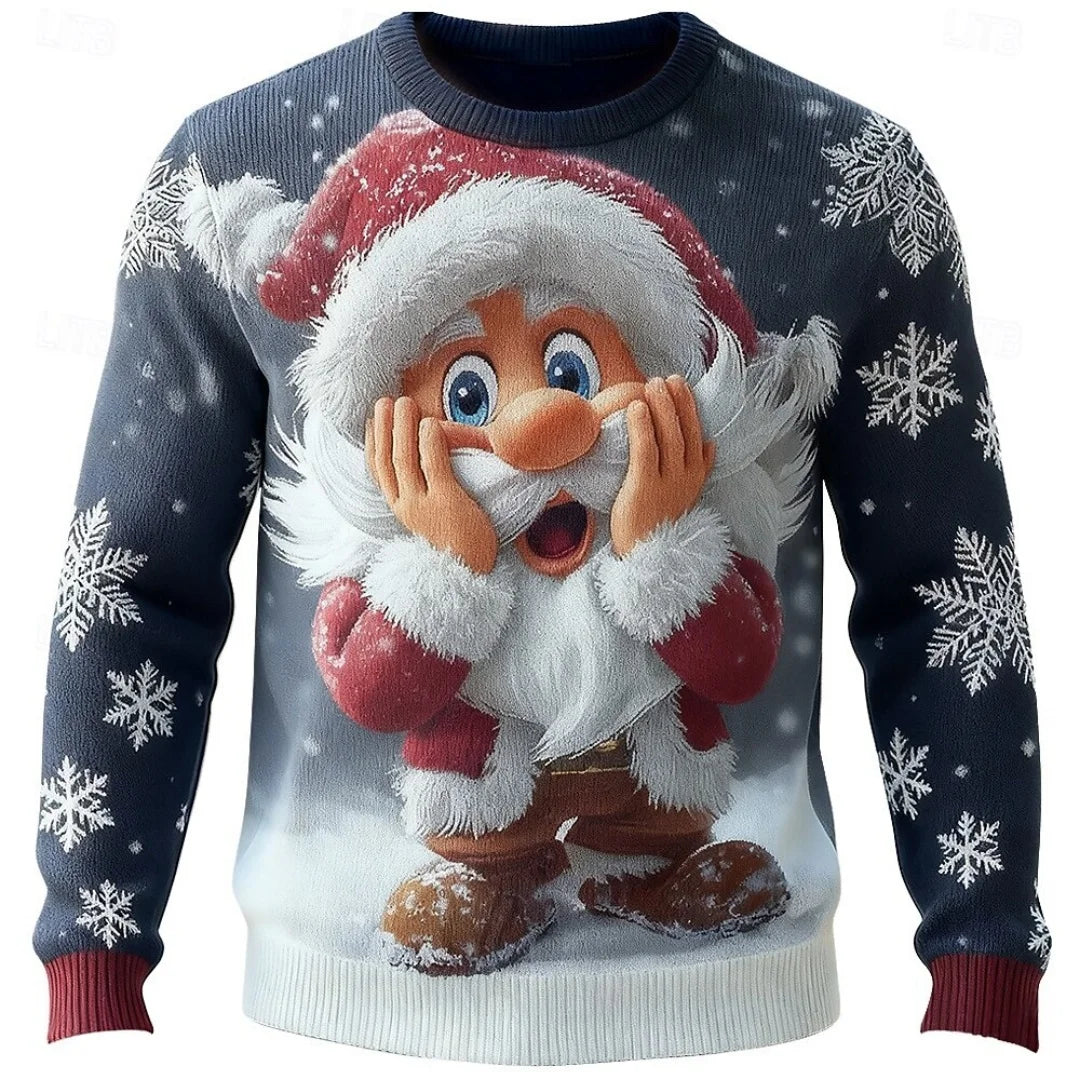 Snowflake Christmas Sweatshirt -  Click Save