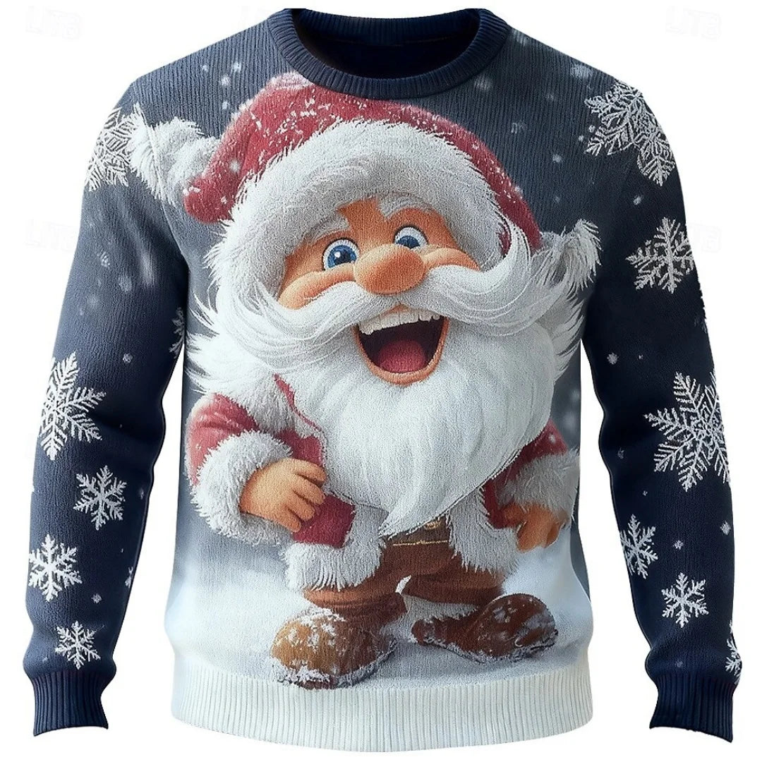 Snowflake Christmas Sweatshirt -  Click Save
