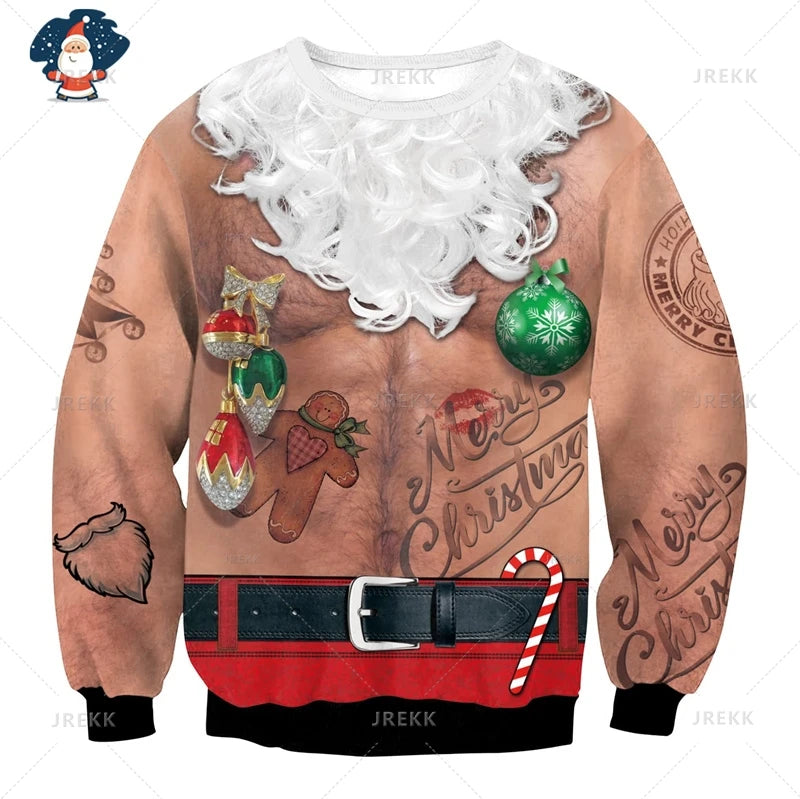 Ugly Christmas Sweatshirt -  Click Save