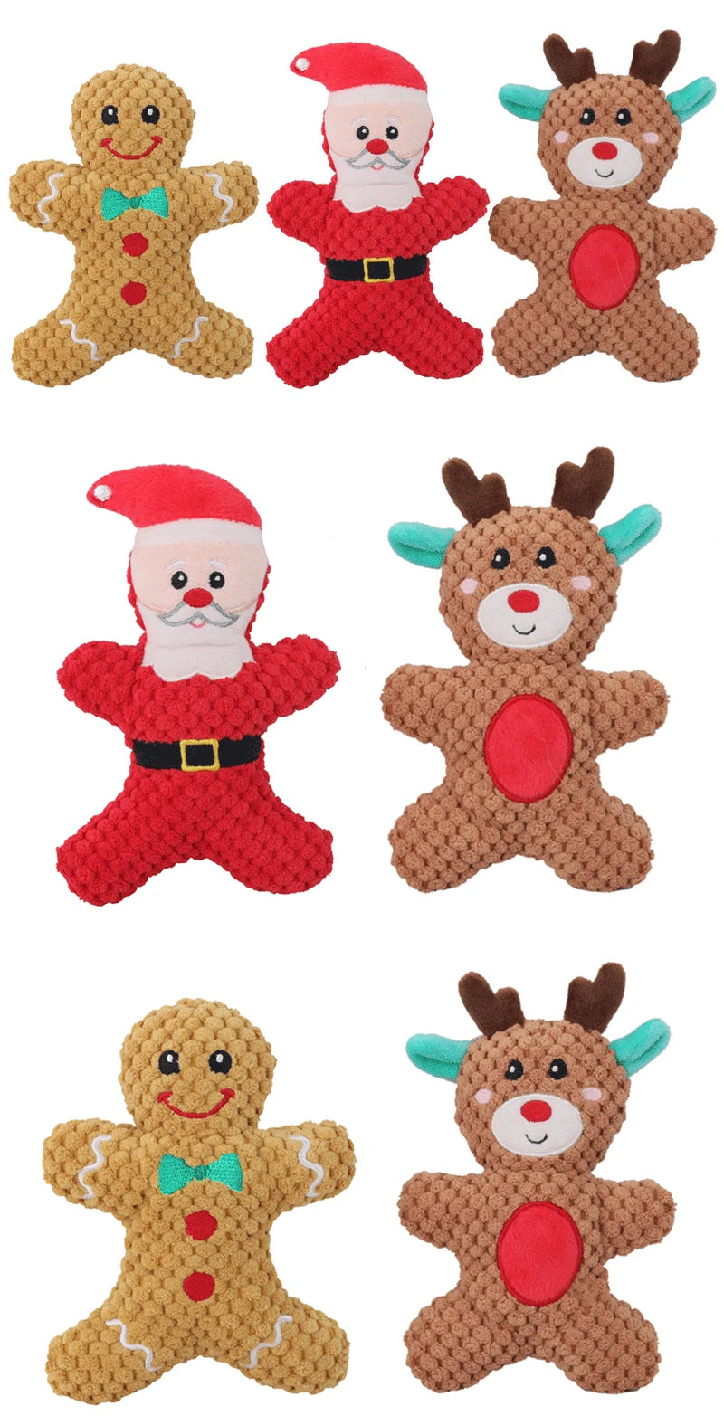 Plush Christmas Dog Toy -  Click Save