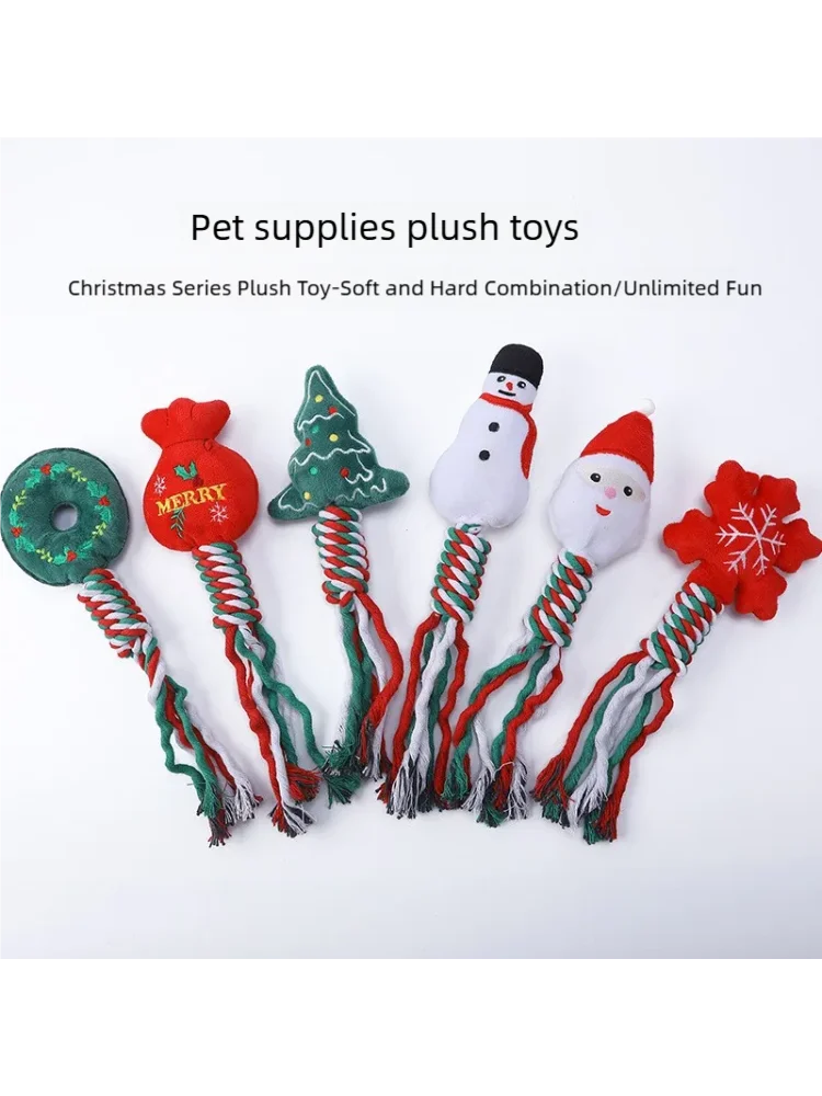 Festive Plush Chew Toy -  Click Save