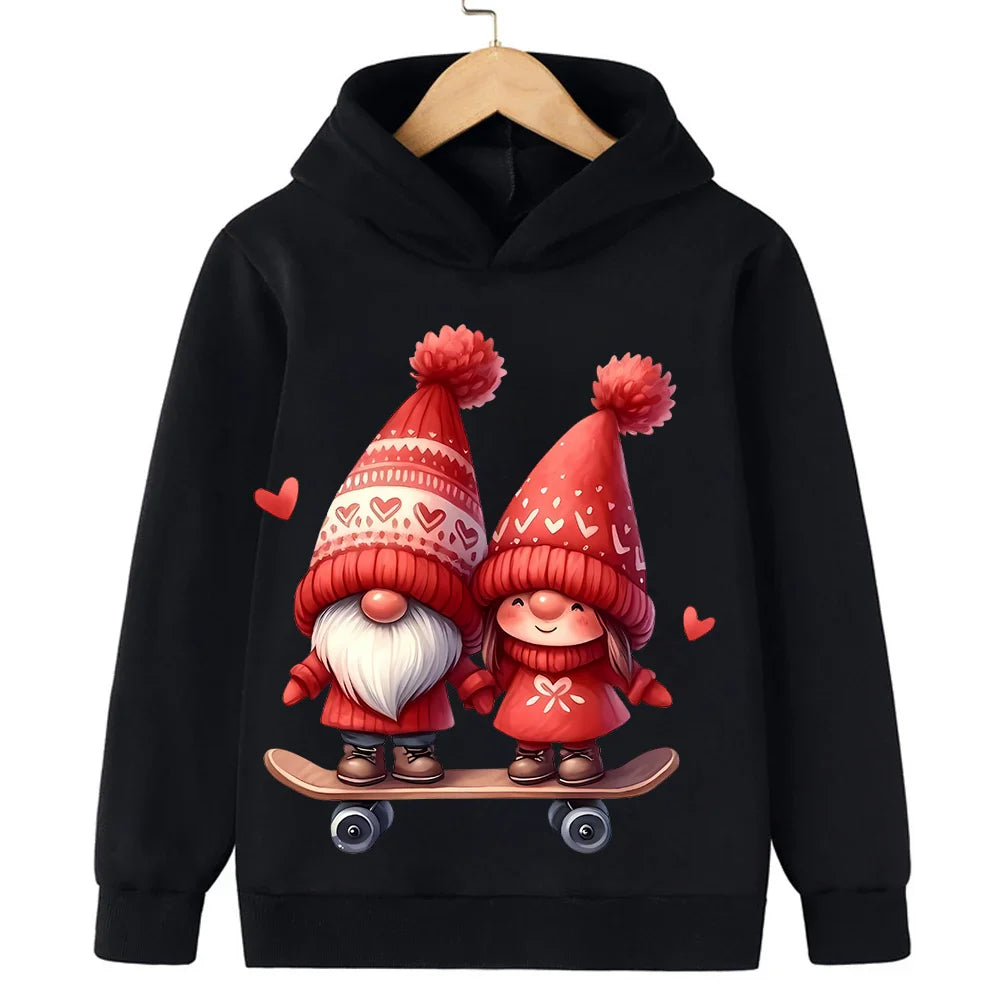 Cartoon Santa Christmas Hoodie -  Click Save