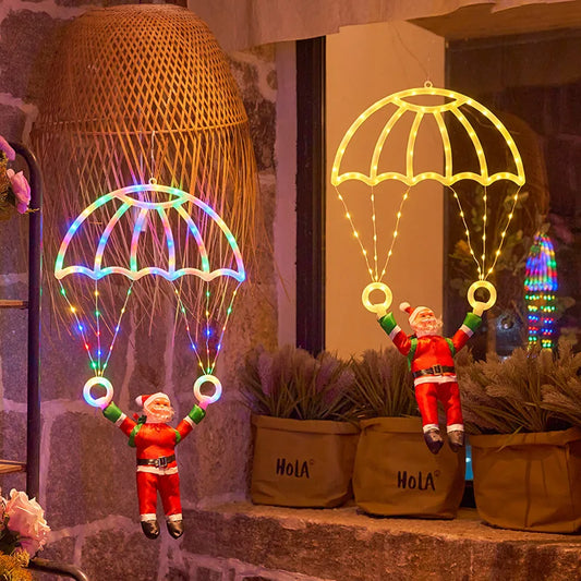 Santa Parachute Lantern Lights -  Click Save