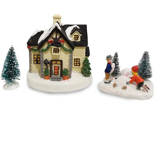 Christmas Village Figurine Set -  Click Save