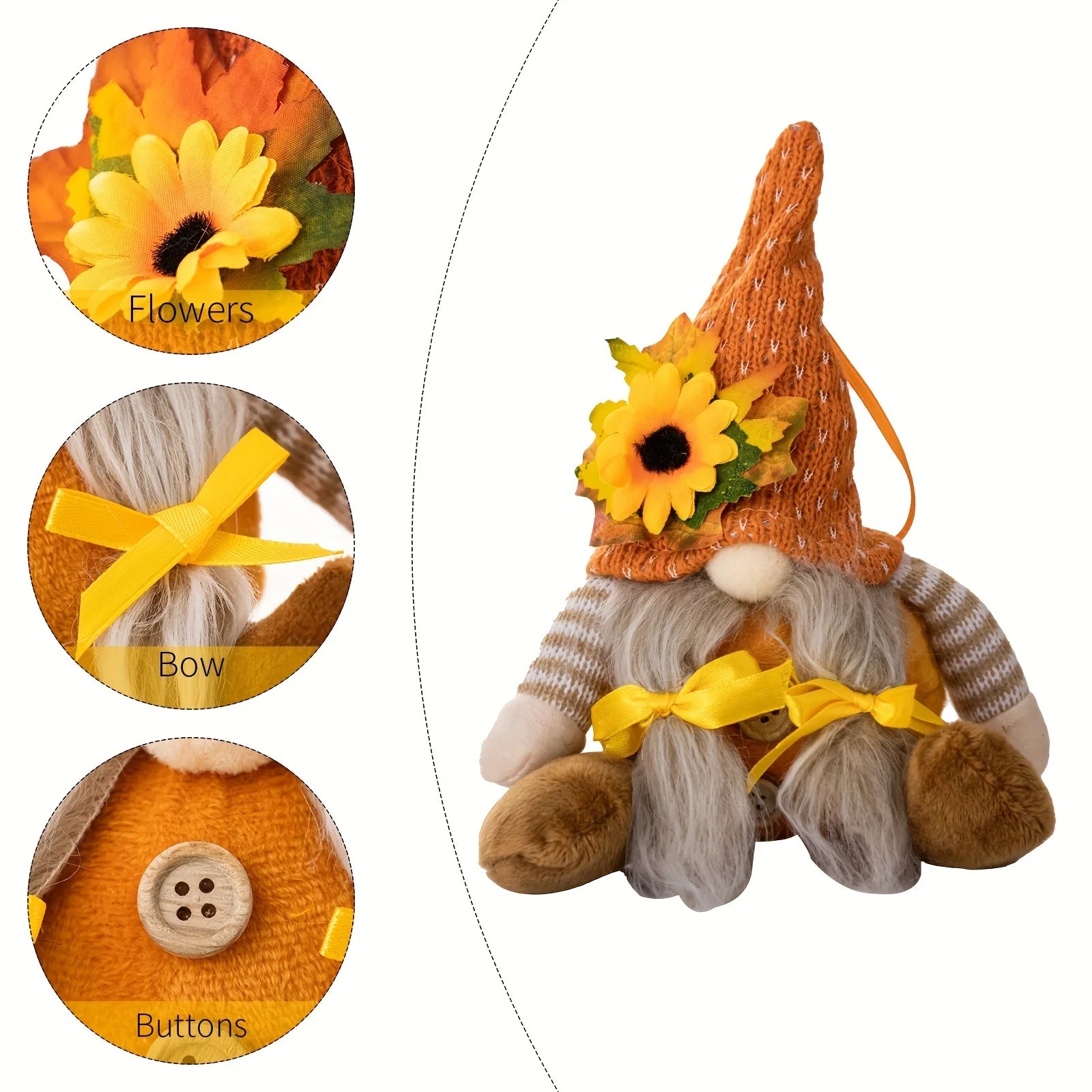 Thanksgiving Decorative Sunflowers -  Click Save