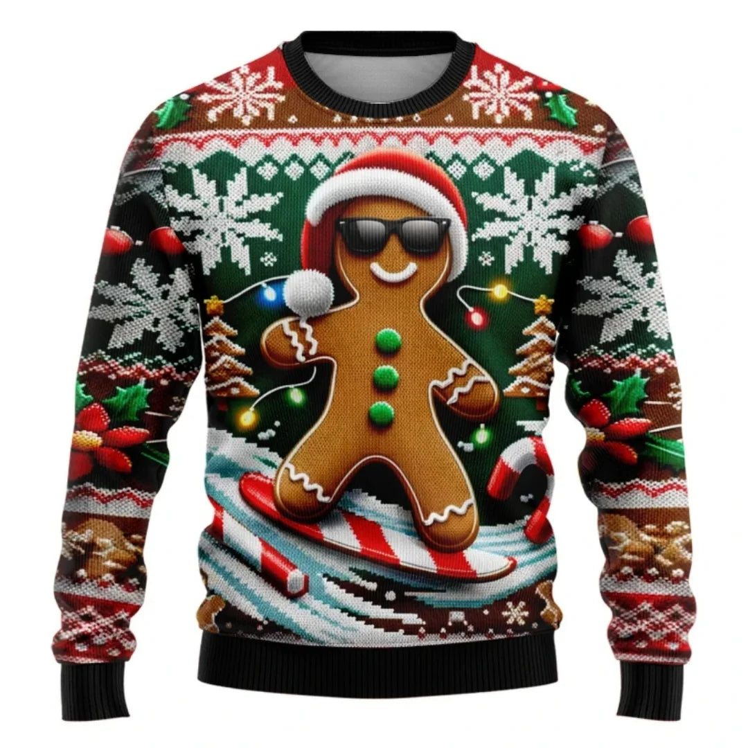 Snowflake Christmas Sweatshirt -  Click Save