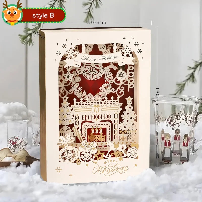 Christmas Greeting Card -  Click Save