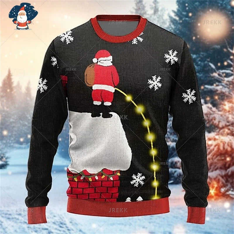 Ugly Christmas Sweatshirt -  Click Save