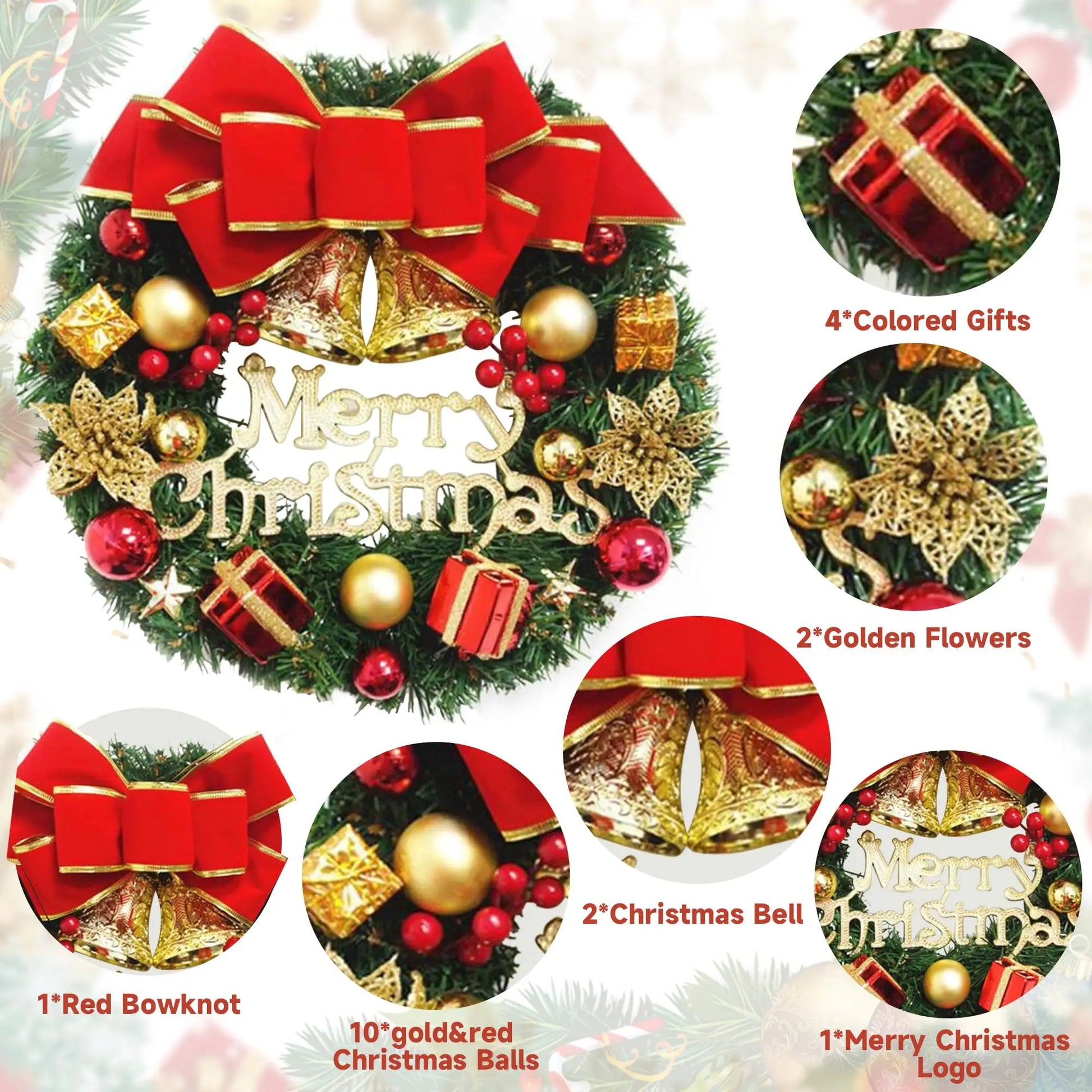 Handmade Christmas Door Hanging -  Click Save