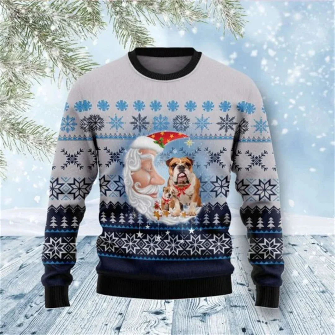 Snowflake Christmas Sweatshirt -  Click Save