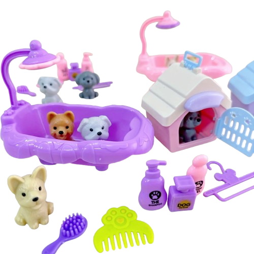 Dog Family Toy Set -  Click Save
