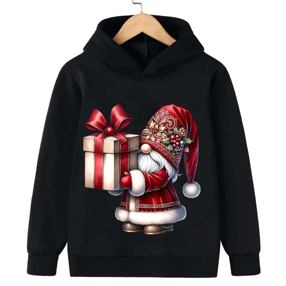 Cartoon Santa Christmas Hoodie -  Click Save