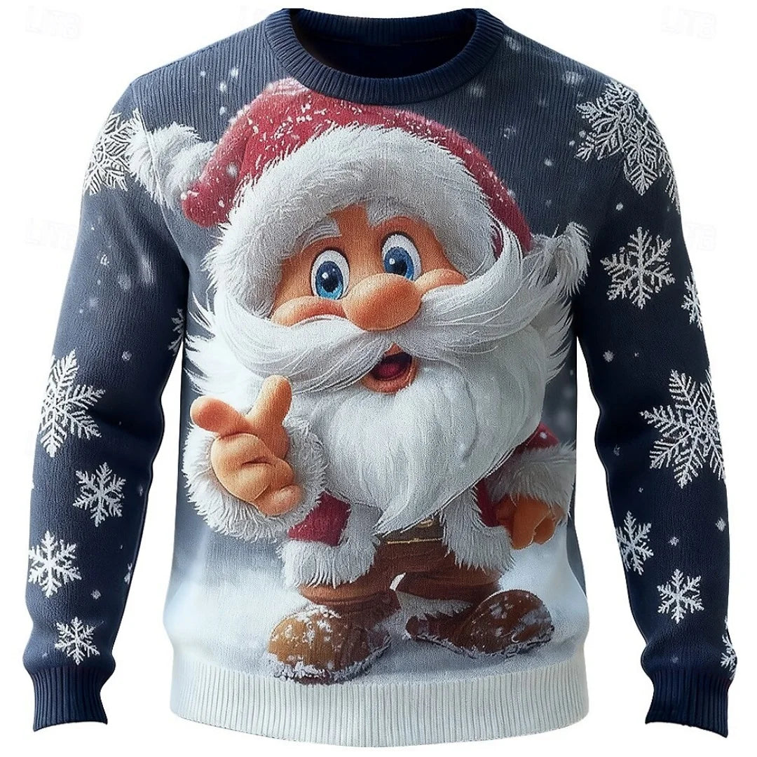 Snowflake Christmas Sweatshirt -  Click Save