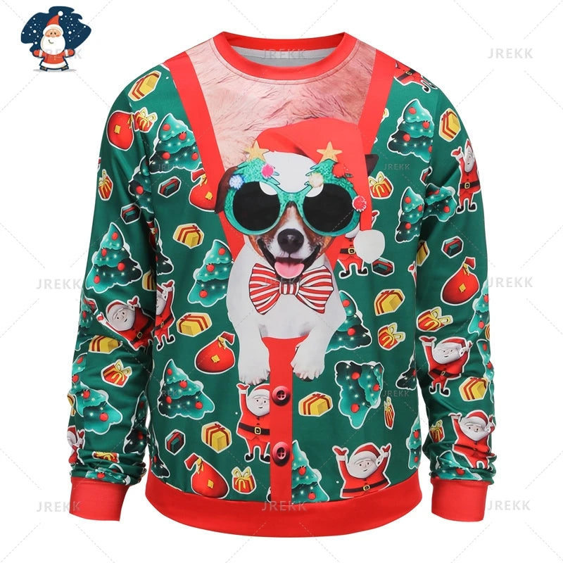 Ugly Christmas Sweatshirt -  Click Save