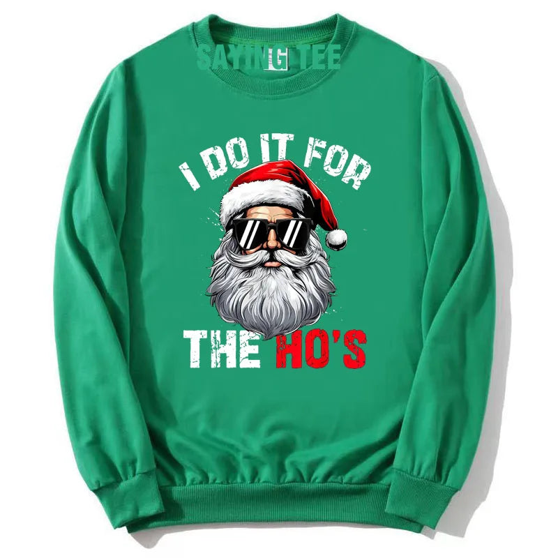 Funny Santa Sweatshirt -  Click Save