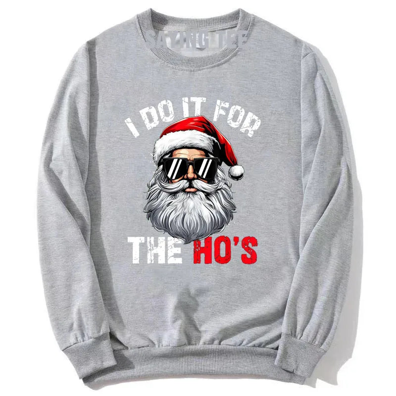 Funny Santa Sweatshirt -  Click Save
