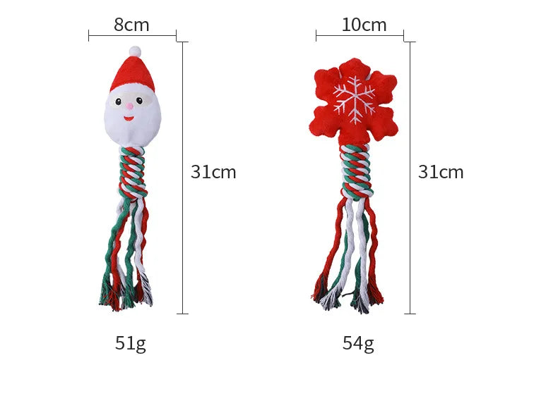 Festive Plush Chew Toy -  Click Save