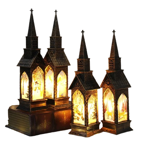 Christmas Church Lantern -  Click Save