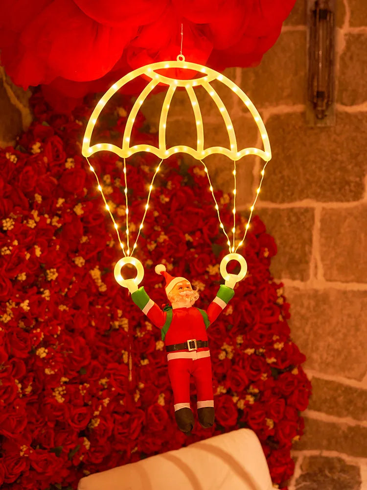 Santa Parachute Lantern Lights -  Click Save