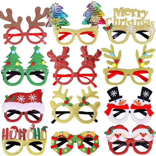 Christmas Glasses Party Frames -  Click Save
