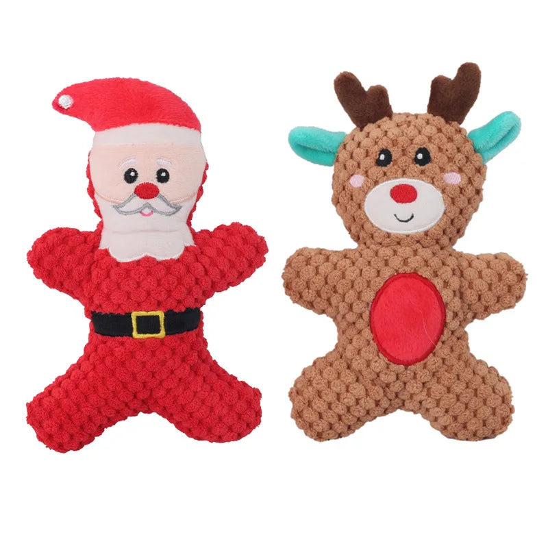 Plush Christmas Dog Toy -  Click Save